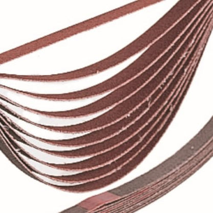 Makita A-34453 3/8-Inch x 21-Inch Abrasive Sanding Belt - 60 Grit (10pk) - size: 3/8" x 21"