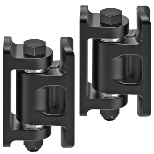 Insaga Curved Base Weld On Hinges for Round Tubes (2-4" Pipe) - Heavy Duty 6mm Steel Gate Hinge-Dual-Sided Weldable Hinges, Built-in Spacer Bearings Anti-Loose Screws (3.7x1.8'', 2Pack) - color: Weld hinge for tube