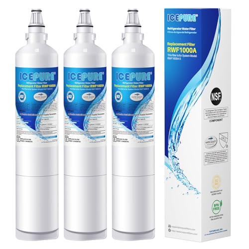 ICEPURE 5231JA2006A Water Filter Replacement for LG LT600P, 3 PACK - style: Chlorine, Odor Removal