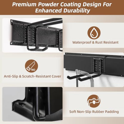66" Garage Tool Organizer Wall Mount, 700 LBS Garden Tool Organizer - size: 66 inch