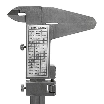 8 Inch Hardened and Ground Stainless Steel Precision Vernier Caliper 4 Way