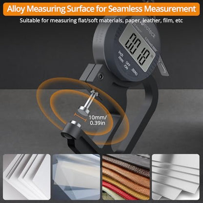 Neoteck Digital Thickness Gauge 1inch/25.4mm,0.0005inch/0.01mm Accuracy - color: Silver-grey, size: 0-1"/0.0005"
