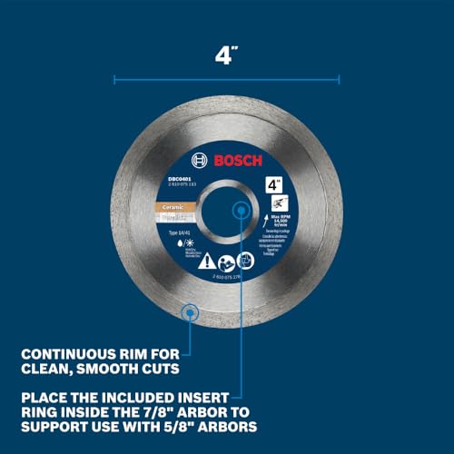 Bosch DBC0401 4 in. Continuous Diamond Wheel - size: 4 in