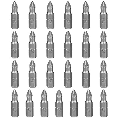 HPHOPE PZ1 Screwdriver Bit Set, Pozi Bits PZ1 1/4" Hexagon Bit (25 Pack) - size: PZ1, 25Pcs, 1"