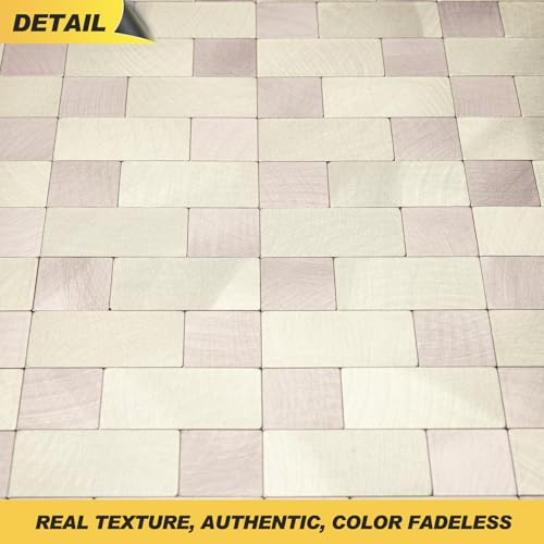 Yipscazo Peel and Stick Backsplash Tile, Stick on Stainless Steel Backsplash Metal Tiles for Kitchen Walls in Champagne Gold (12''x12'',10 Sheets) - color: Champagne Gold