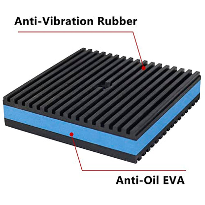 LBG Products Anti Vibration Pads,2" X 2" X 7/8" Heavy Duty Blue EVA Rubber Anti Vibration Isolation Pad for Air Compressor,Washer and Dryer,HVAC,Treadmills,Air Conditioner Accessories,Pack of 4 - size: 2" X 2" X 7/8"