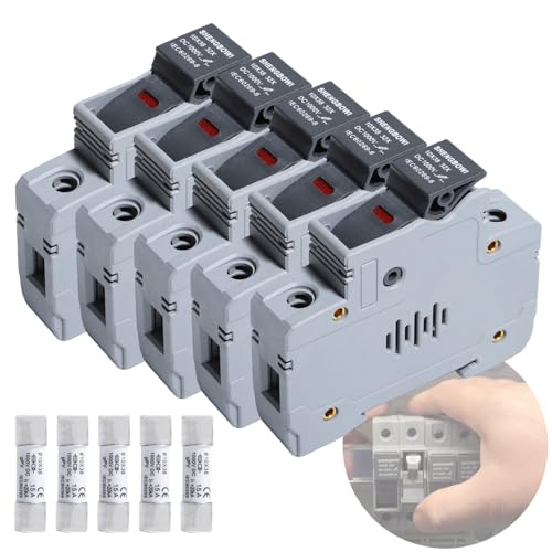 DC1000V 15A Photovoltaic Fuse Base DIN Rail Solar Pv Fuse Holder