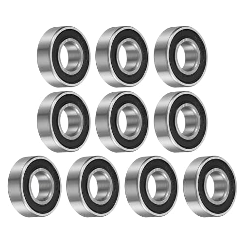 uxcell 10pcs 699-2RS Bearing 9x20x6mm, Chrome Steel, Miniature, ABEC3 - size: 699-2RS