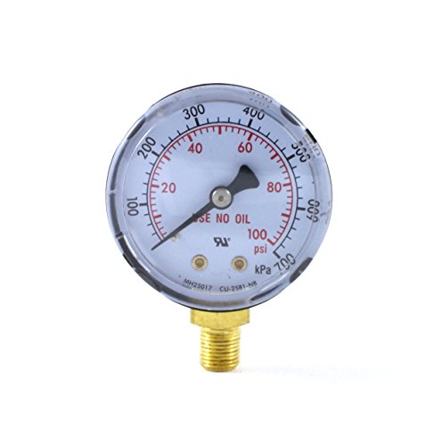 SÜA - Low Pressure Gauge for Oxygen Regulator 0-100 psi - 2 inches for LDP Regulators - size: LDP - Low