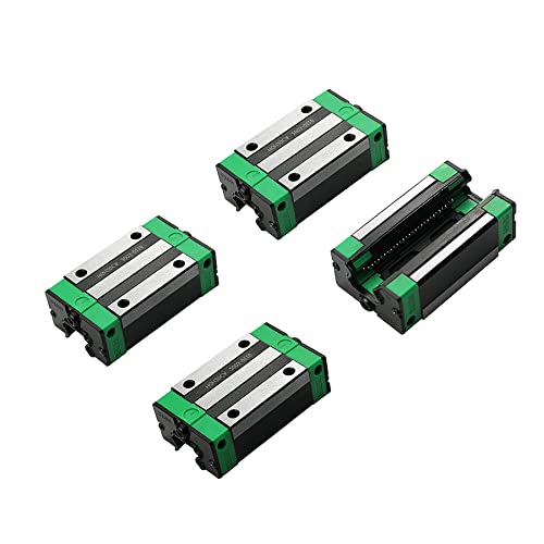 Linear Rail 2PCS HGR20 600mm Linear Guide Rail HGH20CA HGH20 Linear Slide Rail + 4PCS HGH20CA Carriage Slider Block CNC Kit for DIY CNC Routers Lathes Mills - size: 600mm, style: Green HGR20