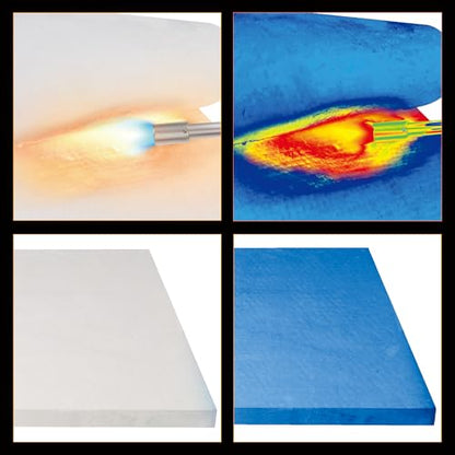 Ceramic Fiber Blanket, 31" × 24" × 1" (Thick), Rated to 2600°F - size: 31”×24”×1”/1 piece
