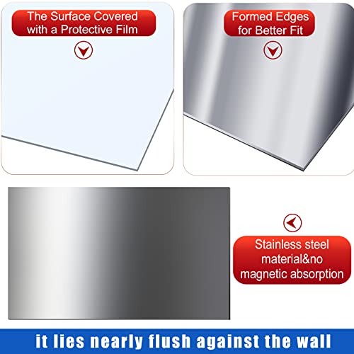 Funrous 4 Pcs 2 Pcs 304 Stainless Steel Sheet