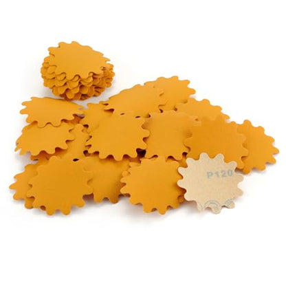 MAXMAN 2" Sanding Discs,120 Grit Alumina Orbital Sandpaper, Hook &Loop Pads - style: 120 Grit