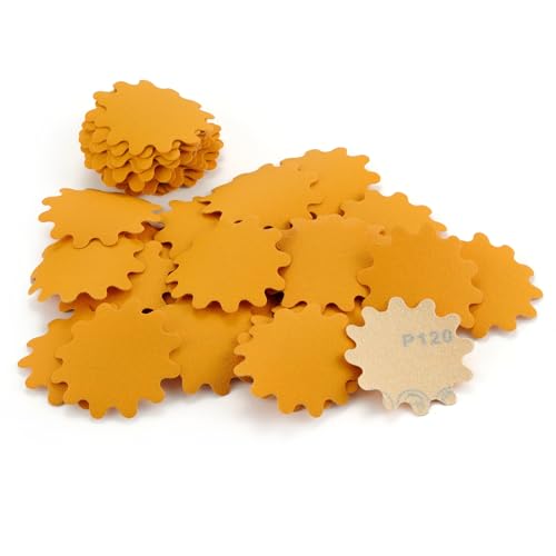 MAXMAN 2" Sanding Discs,120 Grit Alumina Orbital Sandpaper, Hook &Loop Pads - style: 120 Grit