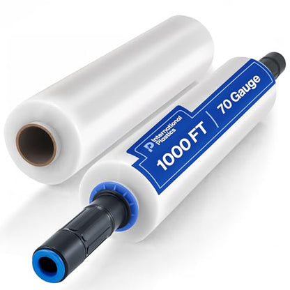 International Plastics Co. 15" Plastic Stretch Wrap with Extended Handles - size: 2 Pack, style: Extended Handles