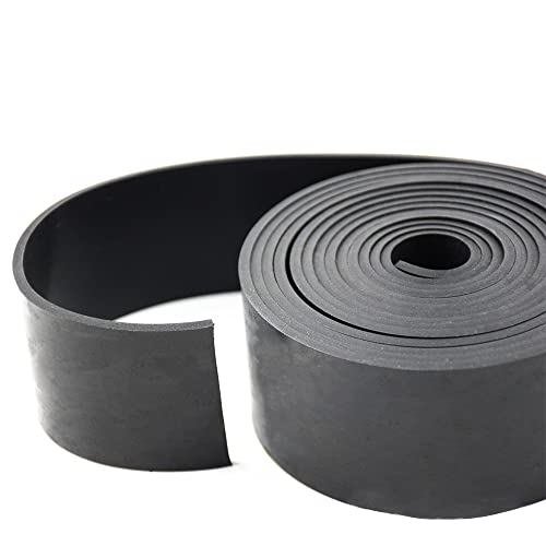 DEVNOL Neoprene Rubber Strip 1/8 (.125)" Thick X 2" Wide X 10'Long Grade 65A for Gasket, Surface Protection, Sealing - size: 1/8" x 2" x 10'