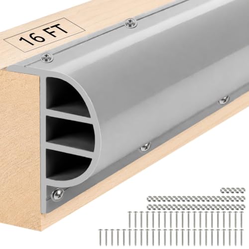 Dock Bumpers 4FT/12FT/16FT/24FT, Boat Dock Bumpers for Edging with Stainless Steel Screws and Washers, Dock Fenders Boat Dock Guards P-Profile Heavy Wall for Edge Protection 1/3/4/6 Pack Multi Color - color: Gray, size: 16FT