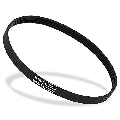 WH01X27538 Washer Drive Belt Replacement for GE/Hotpoint Washing Machines Parts AP6328256, PS12299369, 4587903, 290D1101P005, Industrial V-Belt Washer Motor Replacement Accessories (1 Pack) (darkish) - color: darkish
