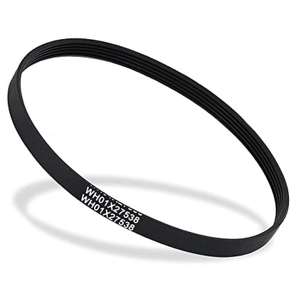 WH01X27538 Washer Drive Belt Replacement for GE/Hotpoint Washing Machines Parts AP6328256, PS12299369, 4587903, 290D1101P005, Industrial V-Belt Washer Motor Replacement Accessories (1 Pack) (darkish) - color: darkish