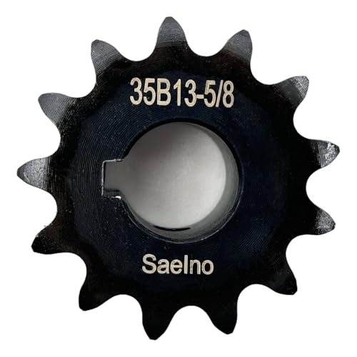 #35 Roller Chain Sprocket Type B 5/8 inch Bore 13 Tooth, Hardened Antirust 1045 Steel Drive Sprockets 35B13-5/8