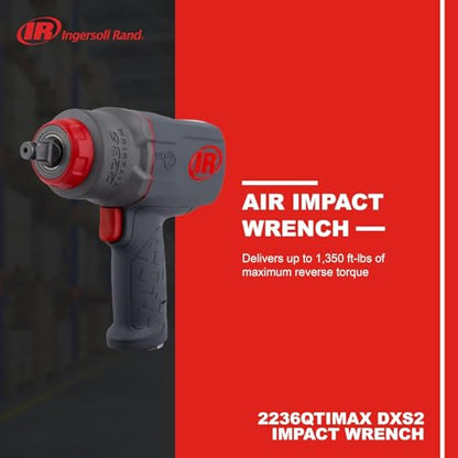 Ingersoll Rand 2236QTIMAX DXS2 1/2" Drive Air Impact Wrench - size: Standard Anvil (Single Unit), style: 2236 DXS2, Standard Anvil