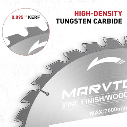 10-Inch 30-Tooth Woodworking Saw Blade, Max 7000 RPM, Fine Finish Wood Crosscutting, Tungsten Carbide Tooth with 5/8 Inch Arbor for Miter Saws & Table Saws (Red) - color: 10" 30T Red