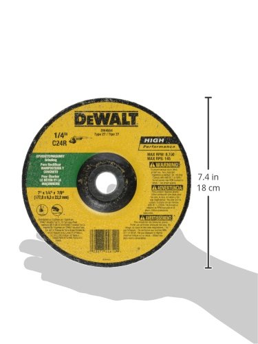 DEWALT DW4554 7-Inch by 1/4-Inch by 7/8-Inch Masonry Grinding