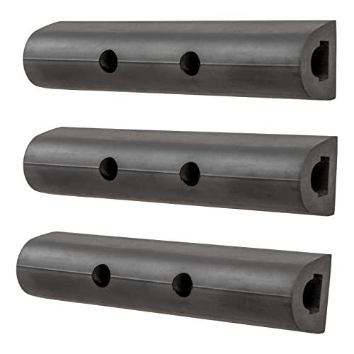 Luverne 2090615-3 10-Inch Universal Rubber Bumper Guard Protector Strips Loading Dock Rear Fender Pad Bump Stop, 3-Pack