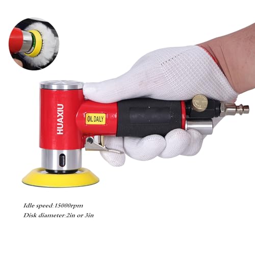 Mini Orbital Sander, High Speed Air Polisher for Auto Body Work & Detailing
