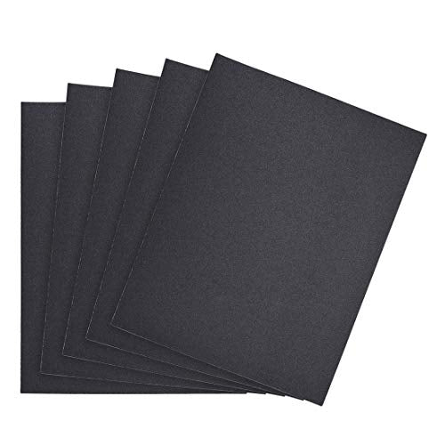uxcell 220 Grits Sanding Sheets 9-inch x 11-inch Wet Dry Silicon Carbide Sandpaper for Wood Furniture Metal Polishing 5pcs - style: 220 Grit