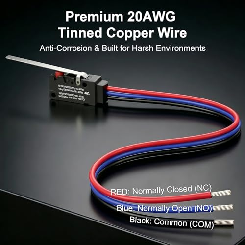 Heavy Duty IP67 Waterproof Micro Switch, UL Recognized Component - size: WS2-Hinge Lever