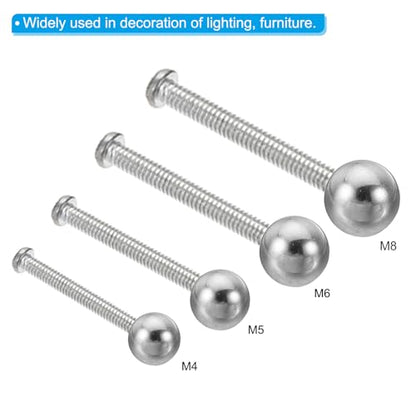 PATIKIL M8x25mm Ball Nuts Knob 2 Pcs Female Thread Blind Hole Screw Cap - size: M8x25mm
