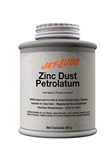 Jet-Lube Zinc Dust Petrolatum - Anti-Seize | Military Grade | Water-resistant | Corrosion Protection | Lowers Friction | 1/2 Lb. - size: 1/2 pound