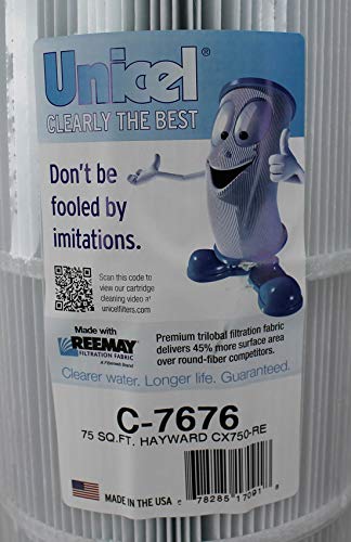 Unicel C-7676 75 Square Foot Media Replacement Pool Hot Tub Spa Filter Cartridge with 108 Pleats - size: 1 Pack