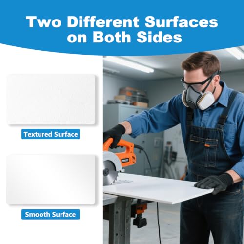 2 Pack White ABS Plastic Sheet 12" x 16" x 1/8" (3mm Thick), High Tensile and Impact Strength Moldable Plastic Sheet, DIY Material for Home Decor, Handcraft, Project & Structural Crafts - color: White, size: 12'' x 16'' 3mm Thick