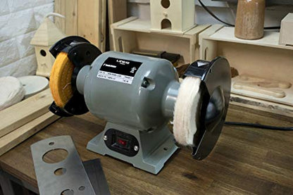 6in Polishing Wheel Kit for Bench Grinder and Drill, 3 Step Metal Compound