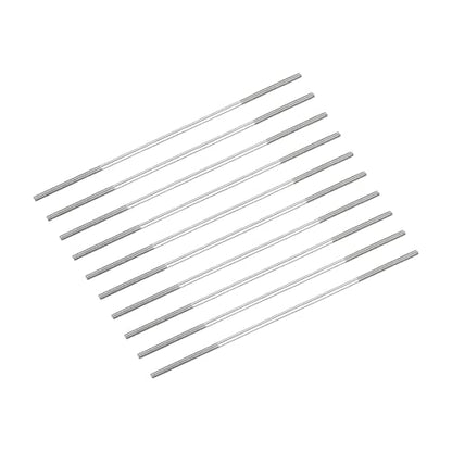METALLIXITY Double Ended Stud Screws (M3 Thread 130mm Length) 10pcs, 304 Stainless Steel Dual Threaded Rod Bolts - for House Maintenance - size: M3x130mm