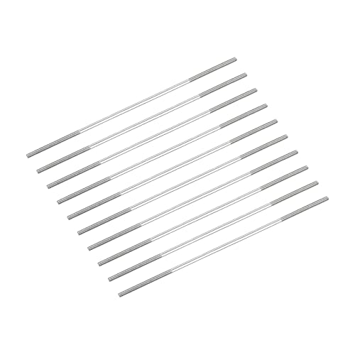 METALLIXITY Double Ended Stud Screws (M3 Thread 130mm Length) 10pcs, 304 Stainless Steel Dual Threaded Rod Bolts - for House Maintenance - size: M3x130mm