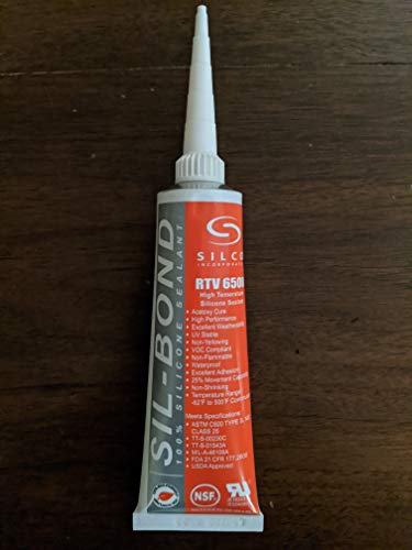 Sil-Bond RTV 6500 High Temperature Industrial Construction Grade Silicone - Red (2.8oz)