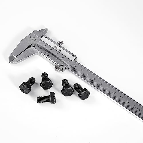 M6 x 16mm Hex Head Screw Bolt, Alloy Steel Grade 8.8, Black Oxide Finish, Full Thread, Hexagon Head Bolts, Quantity 25 - size: M6 x 16mm(25PCS)