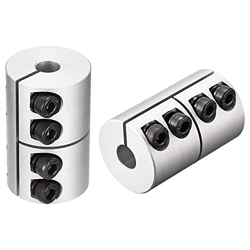 uxcell 2pcs 6.35mm to 7mm Shaft Coupling 25mmx40mm Coupler Aluminum Alloy Joint Motor for 3D Printer CNC Machine DIY Encoder - size: 7mm x 6.35mm