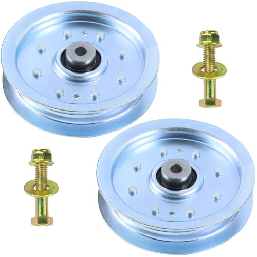 2PK 753-08171 756-04129B Idler Pulley for Cub Cadet RZT 50 LTX 1050 - color: T5 2x756-04129 White