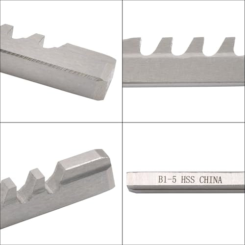 kimllier B1-5 mm Keyway Broach, B Push-Type, HSS, 6.45×171.5mm