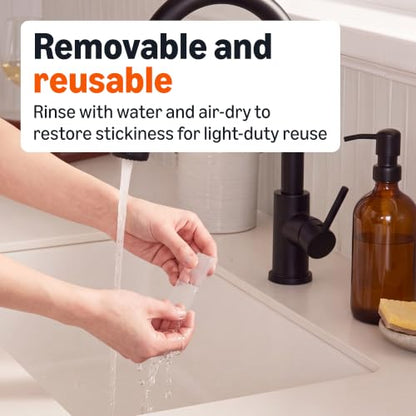 Amazon Basics Double-Sided Heavy Duty Adhesive Clear Mounting Tape, Transparent, 118.2" L x 1.18" W x 0.07" H