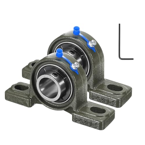 uxcell 2 Pcs UCP205-15 Pillow Block Bearings 15/16 inch Bore Self Alignment, Solid Cast Iron Base Mounted Chrome Steel Bearings - size: UCP205-15