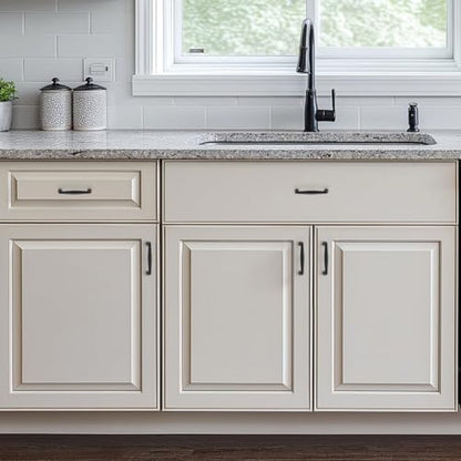Ravinte Matte Black Cabinet Handles Solid Handles,3 Inch,5 Pack - color: Matte Black, size: 3 Inches Hole Center
