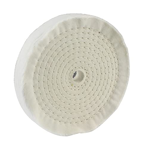 8 Inch White Cotton Buffing Wheel with 5/8" Arbor Hole - style: 8" White Cotton Wheel