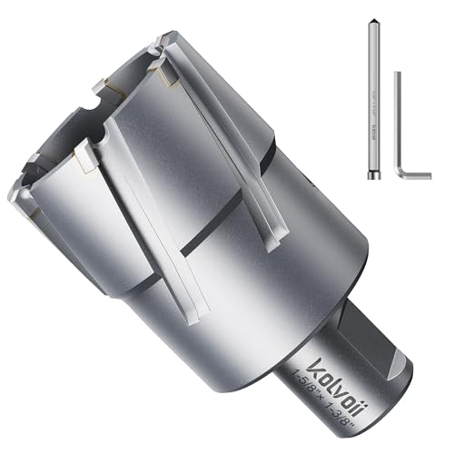 Kolvoii TCT Annular Cutter 1‑5/8" Diameter x 1‑3/8" Depth, Mag Drill Bit - size: 1-5/8" x 1-3/8"
