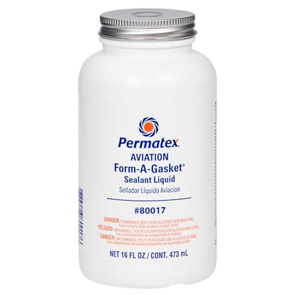 Permatex 80017 Aviation Form-A-Gasket No. 3 Sealant, 16 oz. , Brown