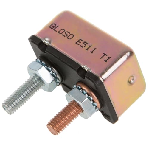 GLOSO Circuit Breakers Stud Bolt Type for Truck Bus RV Automotive Motorcycle No Bracket Metal Cover Auto Reset (T1) - 1 Pack (20A) E511 - color: 1 Pack, size: 20A